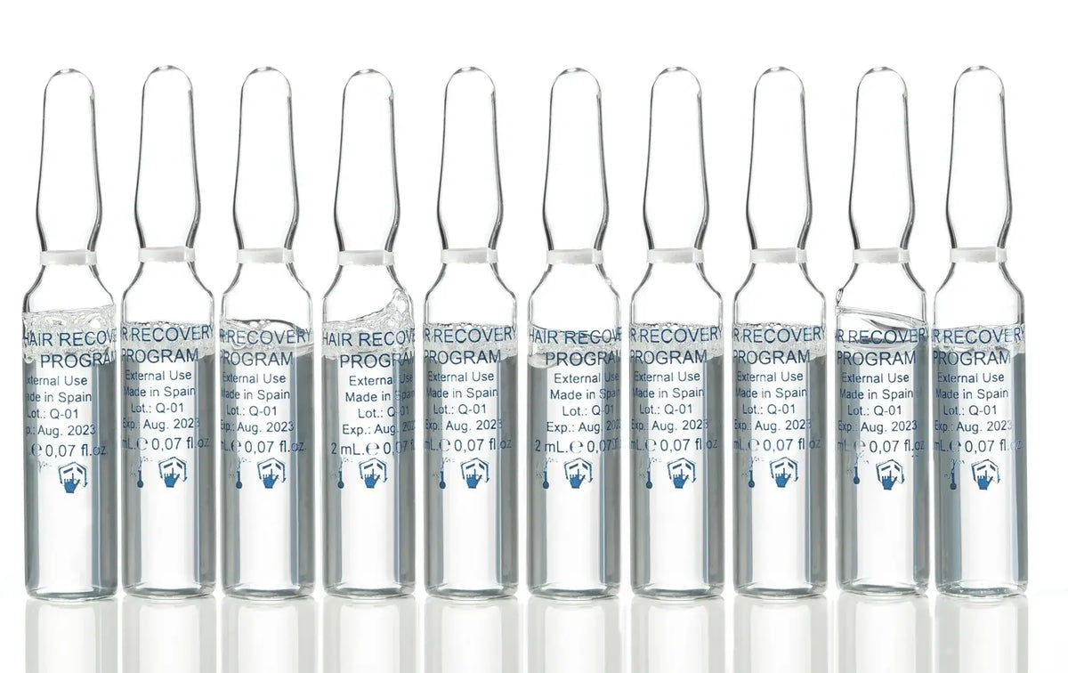 Pharma Hermetic Hair Care Ampoules for professional hair recovery treatment, promoting stronger and healthier-looking hair.
