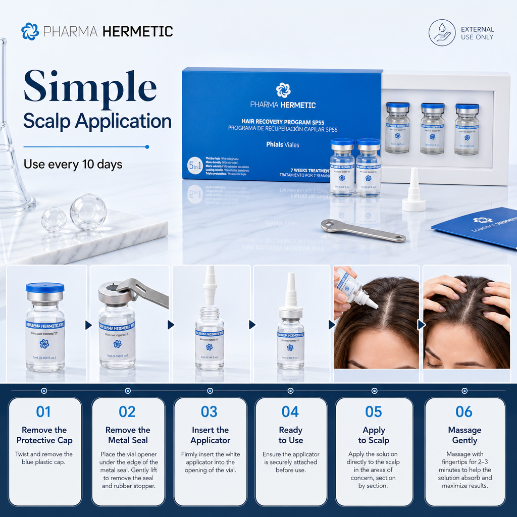 Pharma Hermetic Hair Recovery Program – Vials (Phials)