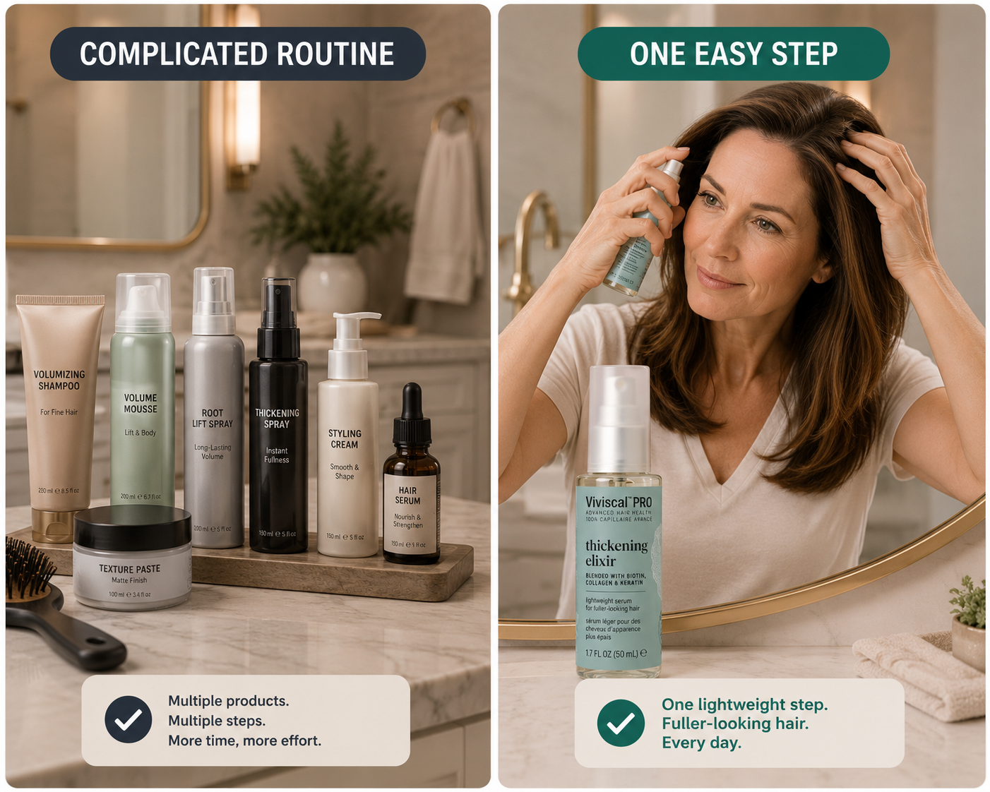 Get Fuller, Thicker-Looking Hair Without Complicating Your Routine