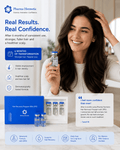 Pharma Hermetic Hair Recovery Program vials for stronger, fuller hair and healthier scalp after 6 months of use.