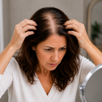 Feeling Bare, Exposed Scalp Under Fingers